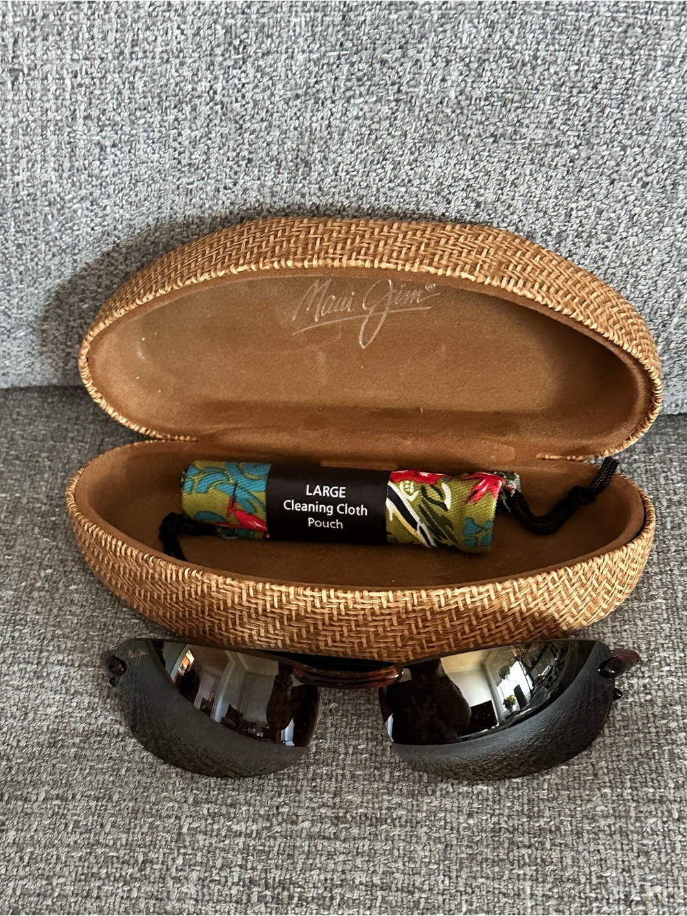 Maui Jim Sport Sunglasses (Brown Tortoise Rimless with Brown Lenses) - Picture 2 of 11